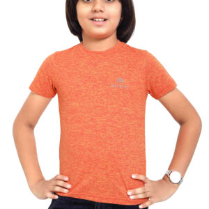 Pure Cotton Orange Color Dry Fit Round Neck T Shirt P2904