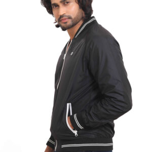 MENS POLYSTER LIGHTWEIGHT BLACK STANDARD LENGTH JACKET P3650