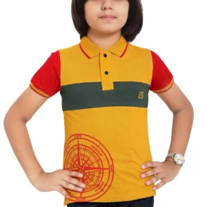 Pure Cotton Multi Colored Yarn Dyed Polo Boys TShirt P2820