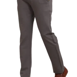 Mens 4 Way Lycra Strechable Dark Grey Formal Trouser P3648