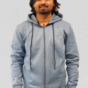 Mens Regular Fit Jacquard Cream Yello Hoodie P3937